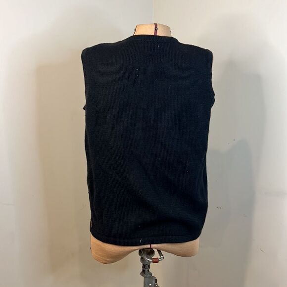 Kim Rogers Sequin and Beaded Embroidered Holiday Sweater Vest - Size Small - Picture 9 of 10